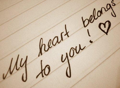 My heart belongs to you Picture Quote #3