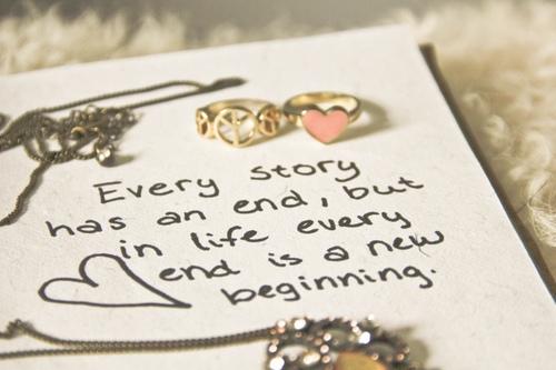 Every story has an end, but in life every end is just a new beginning Picture Quote #4