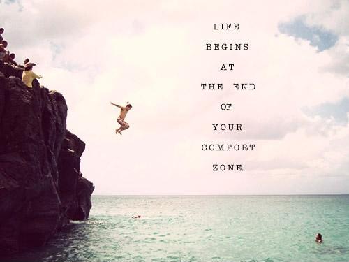 Life begins at the end of your comfort zone Picture Quote #3