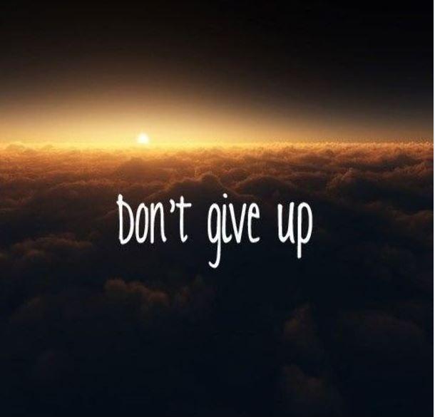Don't give up Picture Quote #1