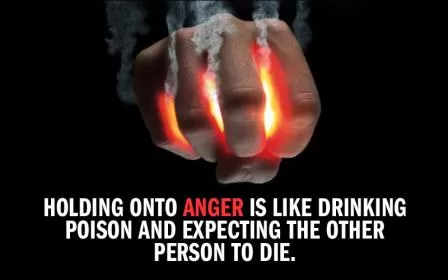 Holding onto anger is like drinking poison and expecting the other person to die Picture Quote #1