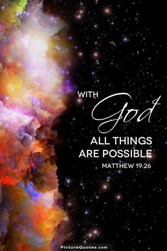 With God all things are possible Picture Quote #6