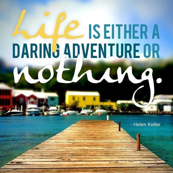 Life is either a daring adventure or nothing Picture Quote #3