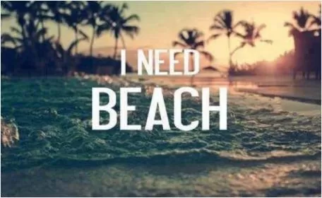 I need beach Picture Quote #1