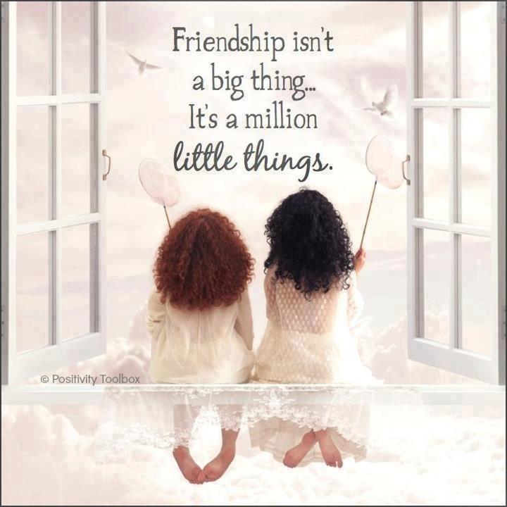 Friendship is not a big thing - it's a million little things Picture Quote #2
