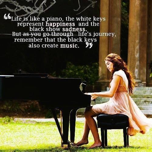 Life is like a piano Picture Quote #1