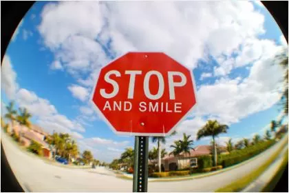 Stop. And smile Picture Quote #1
