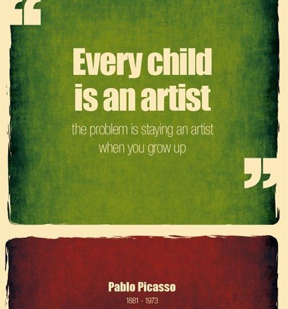 Every child is an artist. The problem is how to remain an artist once we grow up Picture Quote #5