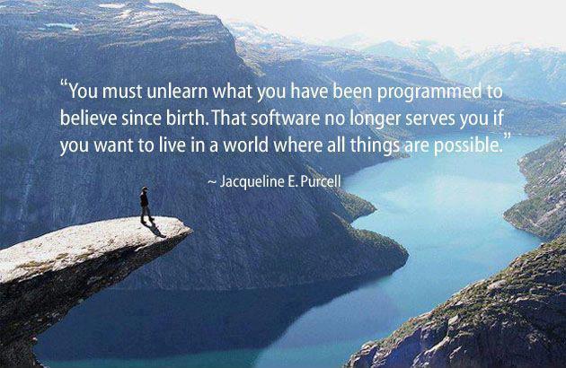 You must unlearn what you have been programmed to believe from birth. That software no longer serves you if you want to live in a world where all things are possible Picture Quote #1