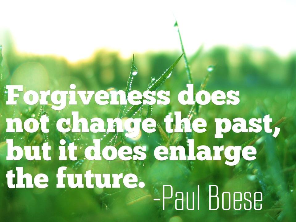 Forgiveness does not change the past, but it does enlarge the future Picture Quote #2