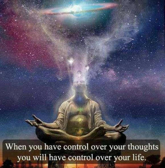 When you have control over your thoughts you have control over your life Picture Quote #1
