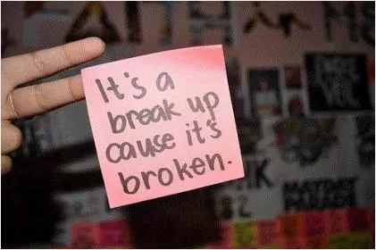 It's called a breakup because it's broken Picture Quote #1