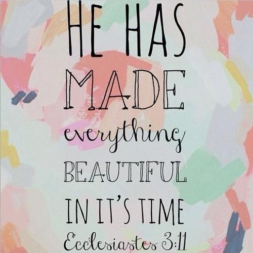 He has made everything beautiful in its time Picture Quote #1