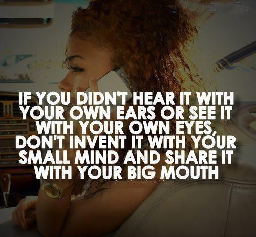 Don't share it with your big mouth Picture Quote #1