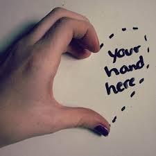 Your hand here Picture Quote #1