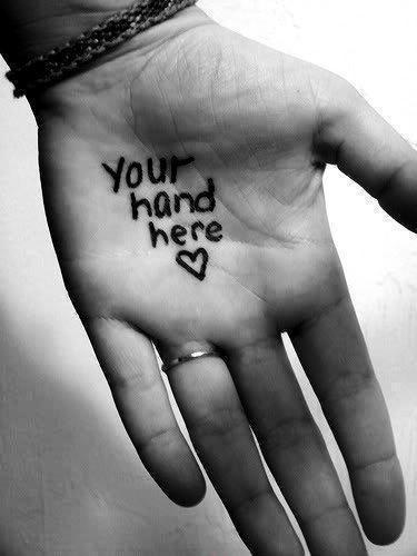 Your hand here Picture Quote #2