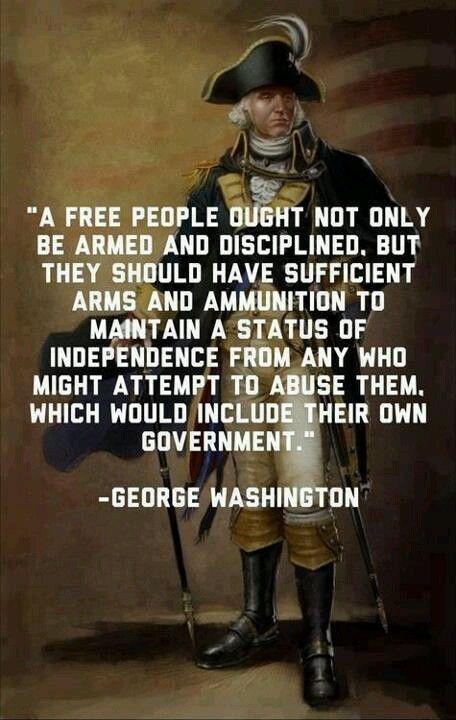 A free people ought not only to be armed and disciplined, but they should have sufficient arms and ammunition to maintain a status of independence from any who might attempt to abuse them, which would include their own government Picture Quote #1
