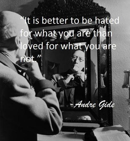 It's better to be hated for what you are, than to be loved for what you're not Picture Quote #2