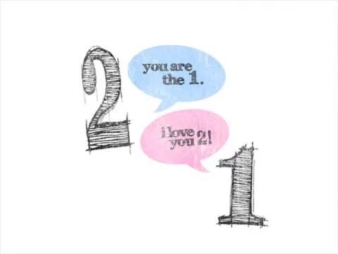 You are the 1. I love you 2 Picture Quote #1