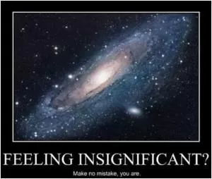 Feeling insignificant? Make no mistake, you are Picture Quote #1