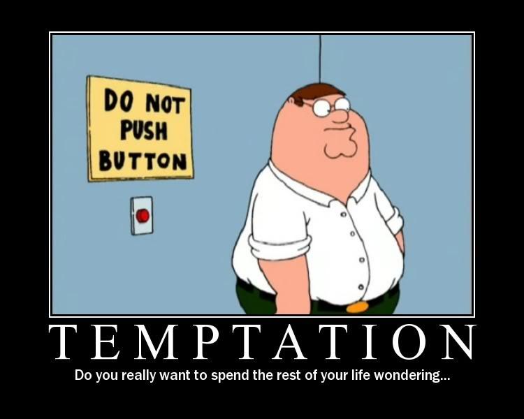 Temptation. Do you really want to spend the rest of your life wondering Picture Quote #1