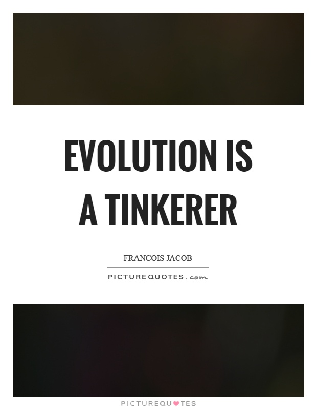 Evolution is a tinkerer Picture Quote #1