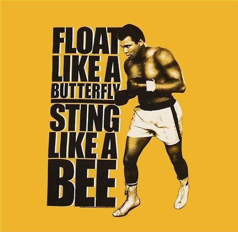Float like a butterfly, sting like a bee Picture Quote #2