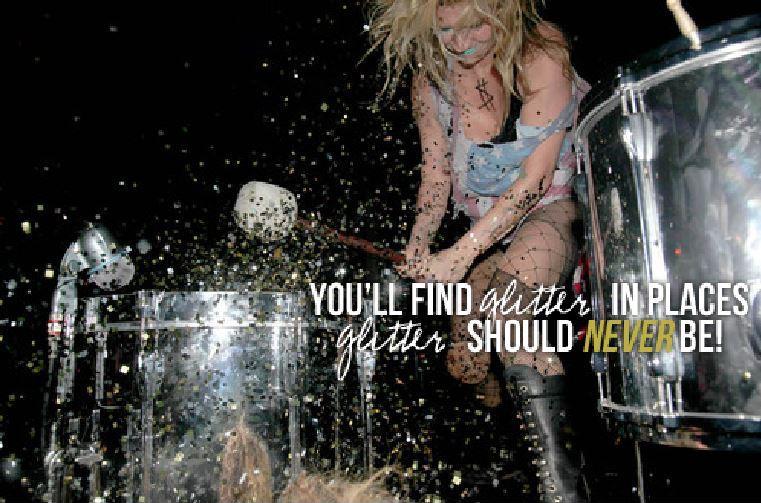 You'll find glitter in places glitter should never be Picture Quote #1