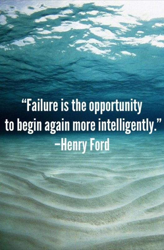 Failure is simply the opportunity to begin again, this time more intelligently Picture Quote #2
