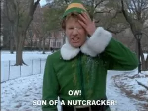 Ow! Son of a nutcracker! Picture Quote #1