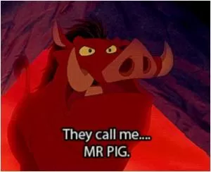 They call me Mr Pig Picture Quote #1