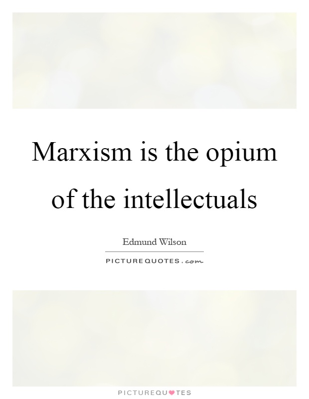 Marxism is the opium of the intellectuals Picture Quote #1