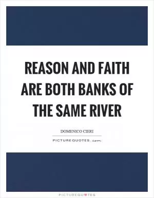 Reason and faith are both banks of the same river Picture Quote #1