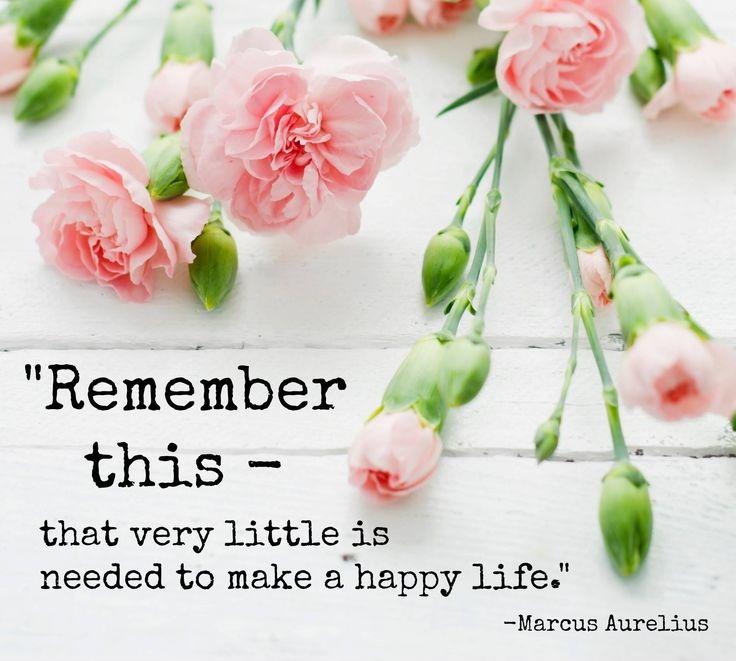 Remember this, that very little is needed to make a happy life Picture Quote #2