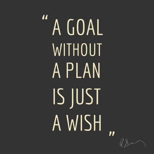 A goal without a plan is just a wish Picture Quote #1