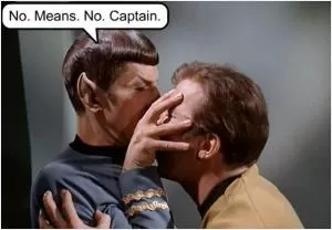 No. Means. No. Captain Picture Quote #1