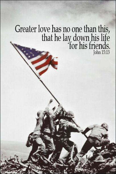 Greater love has no one than this, that he lay down his life for his friends Picture Quote #1