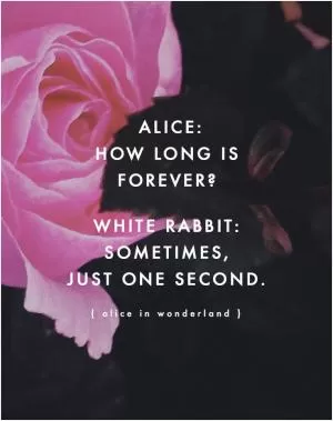 How long is forever? Sometimes just one second Picture Quote #1