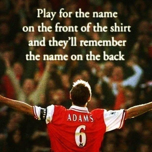 Play for the name on the front of the shirt, and they'll remember the name on the back Picture Quote #1