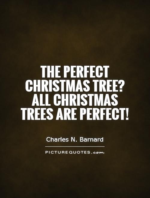 The perfect Christmas tree? All Christmas trees are perfect! Picture Quote #1