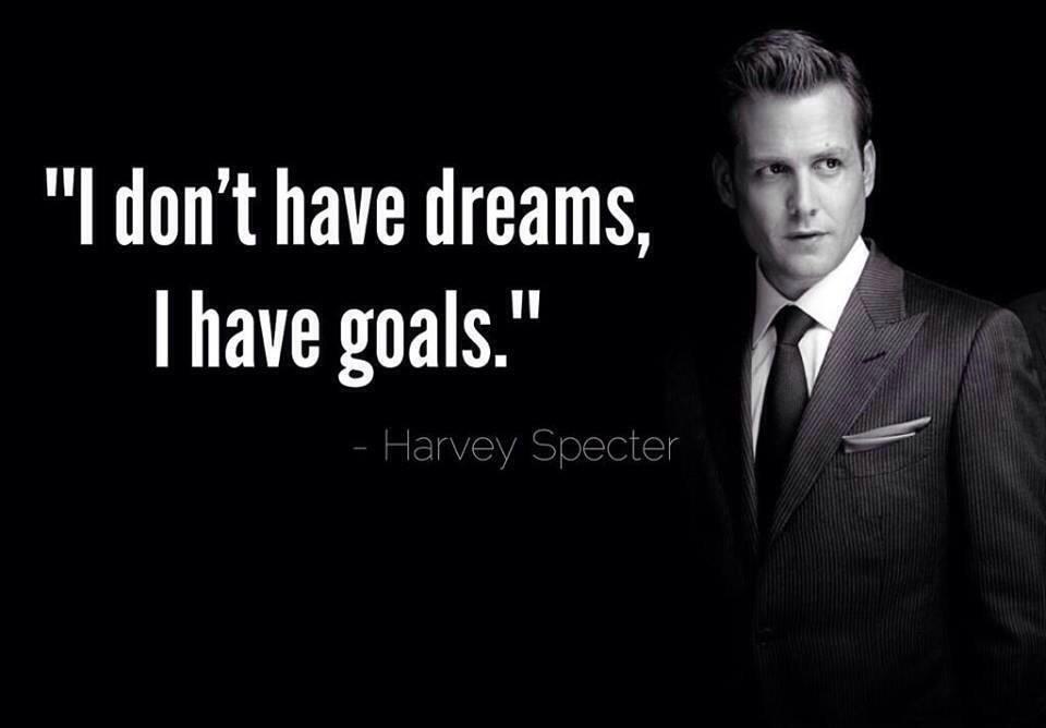 I don't have dreams, I have goals Picture Quote #1