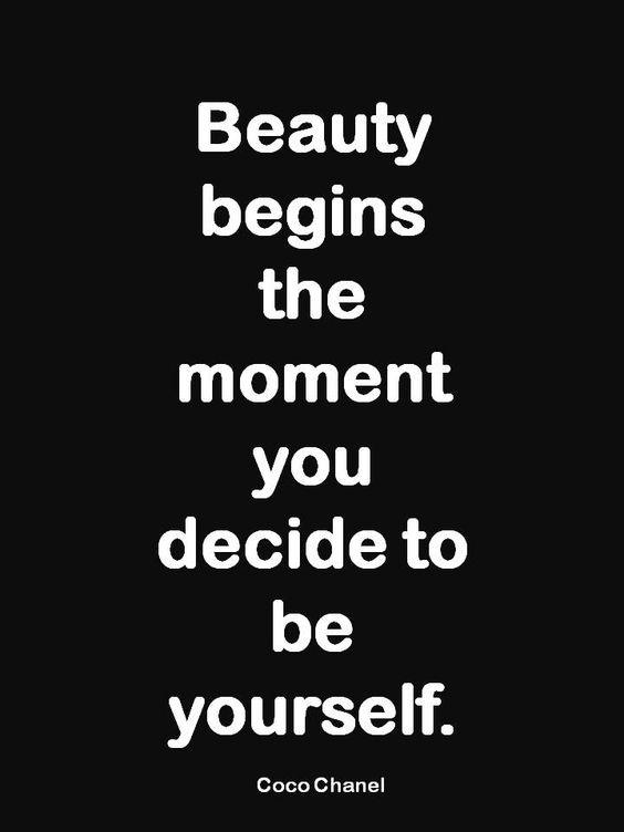 Beauty begins the moment you decide to be yourself. Picture Quote #2