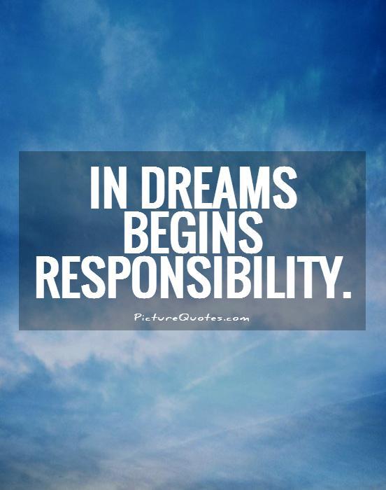 In Dreams Begin Responsibilities