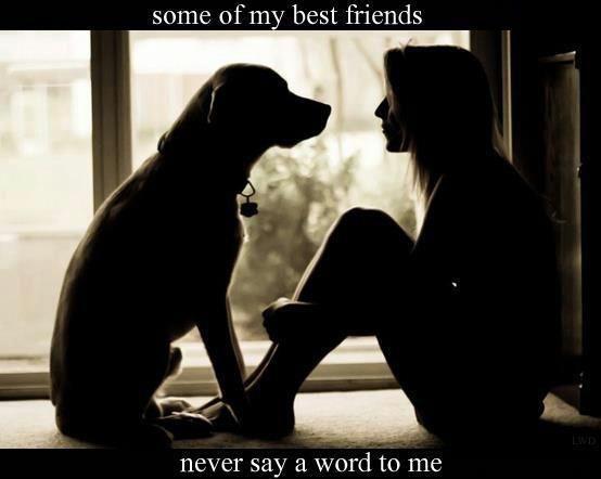Some of my best friends never say a word to me Picture Quote #1