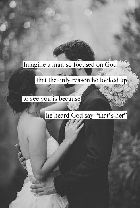 Imagine a man so focused on God that the only reason he looked up to see you is because he heard God say, 