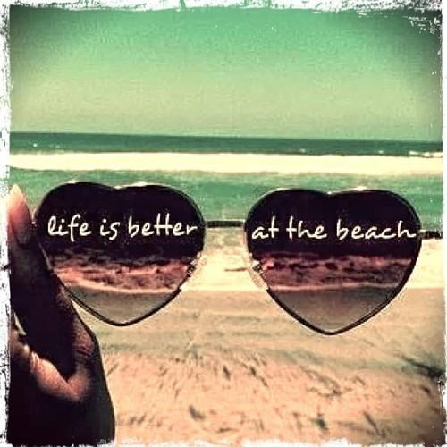 Life is better at the beach Picture Quote #1
