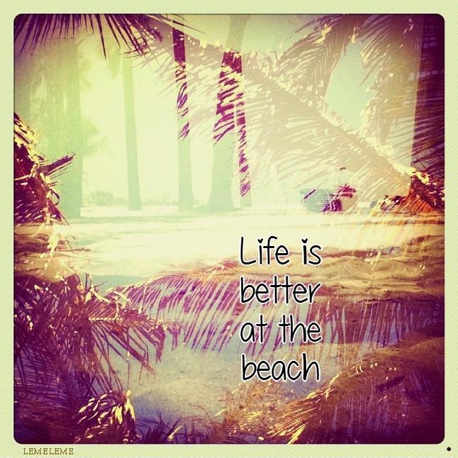 Life is better at the beach Picture Quote #2