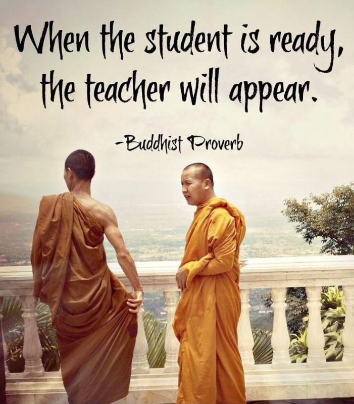 When the student is ready, the master appears Picture Quote #2
