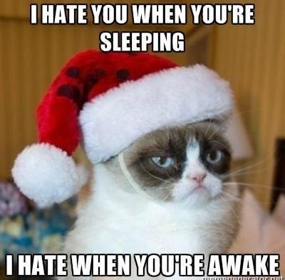 I hate you when you're sleeping. I hate you when you're awake Picture Quote #1
