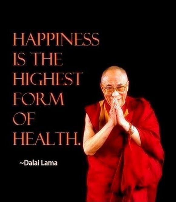 Happiness is the highest form of health Picture Quote #1